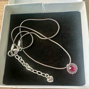Brighton Twinkle Pendant Necklace in Ruby Red July Birthstone